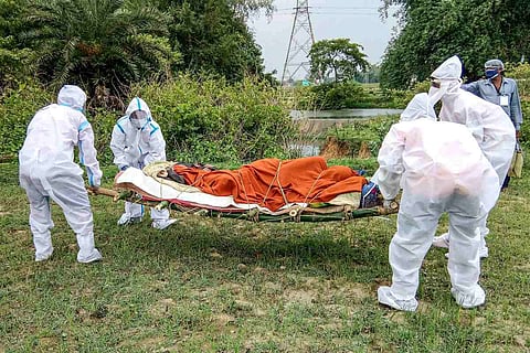 Representative image of COVID-19 death