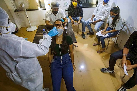 Representative image of COVID-19 testing