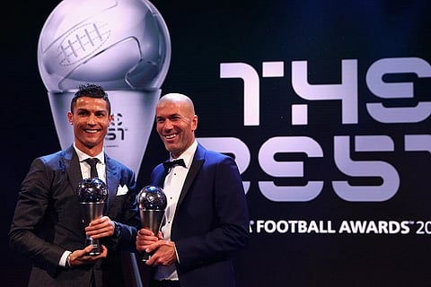 Cristiano Ronaldo crowned FIFA's 'Best',  Zinedine Zidane named best men's coach