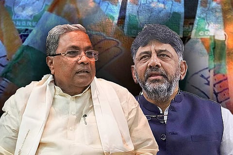Collage of Siddaramaiah and DK Shivakumar 