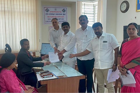 DK Suresh files nomination from brother DK Shivakumar’s constituency 