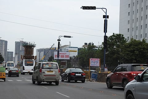 Techies at Hitec city irked as major U-turn closed for Hyd Metro work