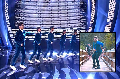 Watch: Troupe dances to Chiranjeevi's 'Sundari' song, leaves US audience wowed