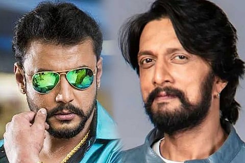 Actors Darshan and Kichcha Sudeep 