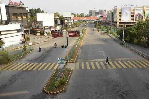 A deserted street in Kochi