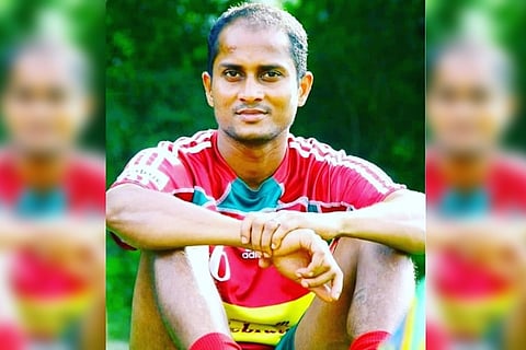 Footballer R Dhanarajan collapses and dies during a match in Kerala