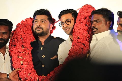 Dhanush and Simbu praise each other at 'Sakka Podu Podu Raja' launch
