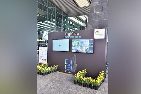 Digi Yatra Enrolment zone in Bengaluru airport