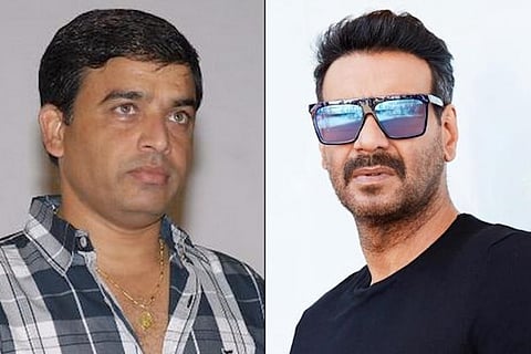 Producer Dil Raju on the left and actor and producer Ajay Devgn on the right.