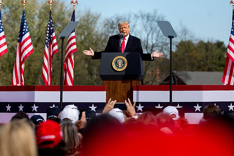 Trump claims to have won the election "by a lot," yet again