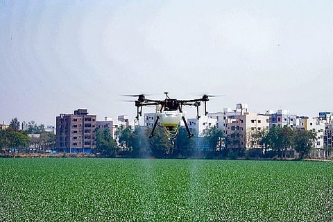 Drone in the air