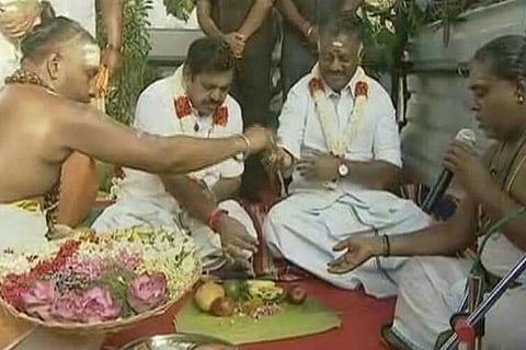 TN govt lays foundation for massive Jaya memorial, DMK objects to Hindu ceremony