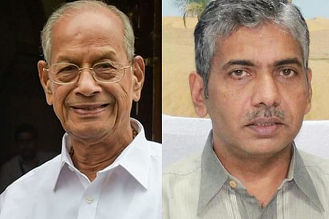 From left: E Sreedharan and Jacob Thomas