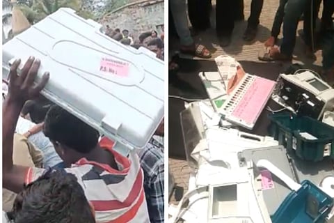 Voting machines damaged in Vijayapura