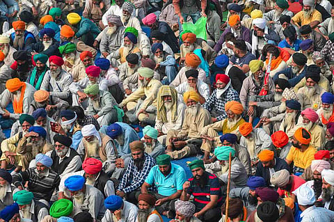 Protesting farmers 