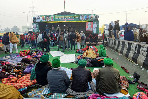 Farmers protest