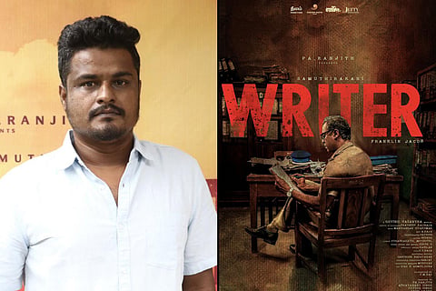 Director Franklin Jacob (L), 'Writer' poster (R)