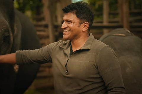 Late star Puneeth Rajkumar in Gandhada Gudi trailer