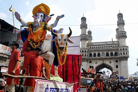 Hyderabad police appeal for unity during celebration of Bakrid, Ganesh Chaturthi