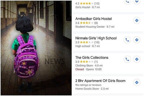 Girls’ schools, women’s PGs: The shocking results when you Google ‘bitches near me’