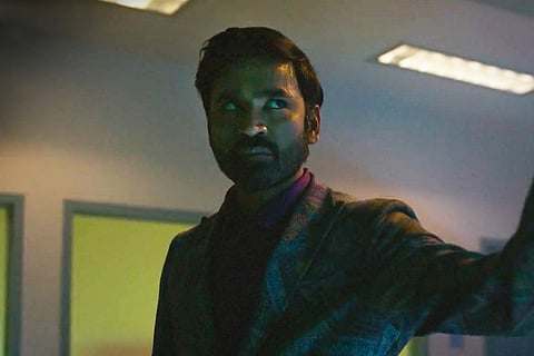 Dhanush in a poster from The Gray Man