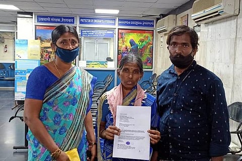 Family of Vontari Narsareddy, who died in an accident at his workplace in Saudi Arabia