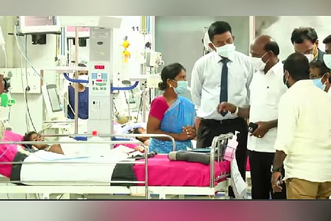 Tamil Nadu Health Minister Ma Subramanian meeting Isakiammal 