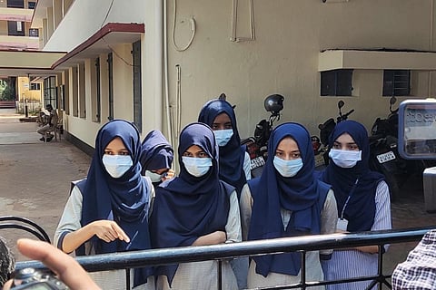 Udupi students outside college