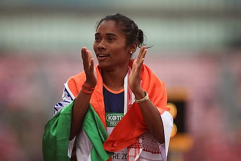 'Take a bow, champion!': Wishes pour in after Hima Das wins gold, makes history