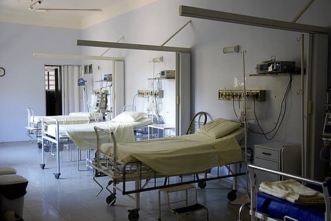Unoccupied hospital beds