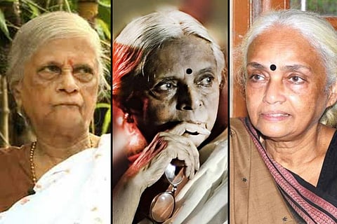 From left: Hridayakumari, Sugathakumari and Sujatha Devi