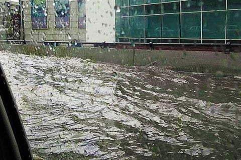 Have you ever seen a flooded flyover? Hyd motorists were on it, and it wasn’t fun