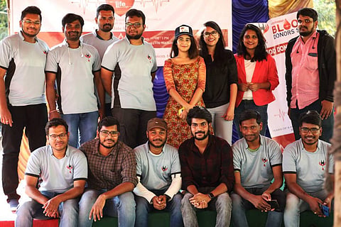 Members of the Hyderabad Blood Donors Society