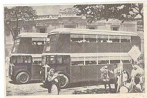 Double-decker buses in Hyderabad