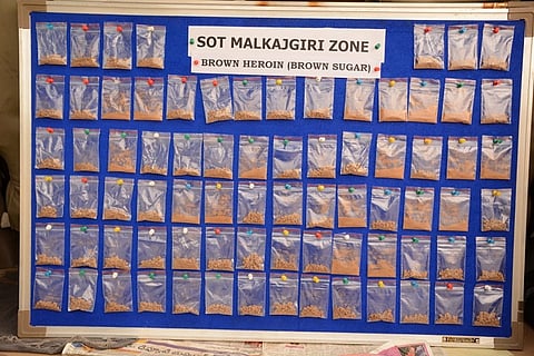 Inter-state drug racket busted in Hyderabad, heroin and ganja worth Rs 15 lakh seized