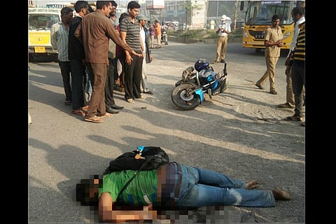 Day after Hyderabad student dies on the road, Metro Rail agrees to fix it