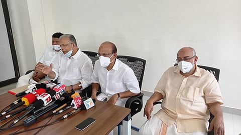 IUML leaders in the press meet