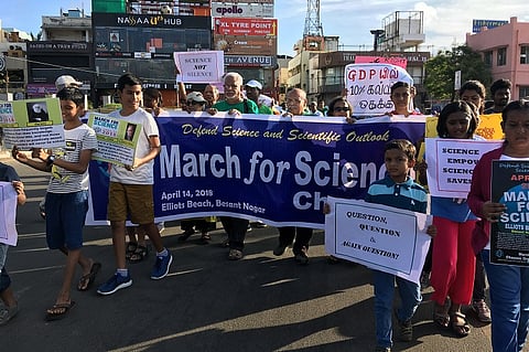 ‘Don’t want kids to learn benefits of cow urine in school’: Chennai marches for Science 