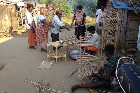 Tribal people in TN are making furniture out of an invasive plant which threatens environment