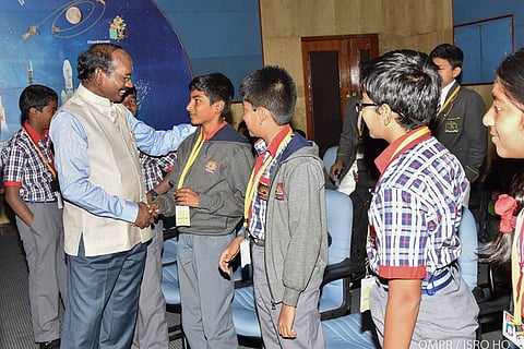 When students inspired ISRO Chairman Sivan in Bengaluru