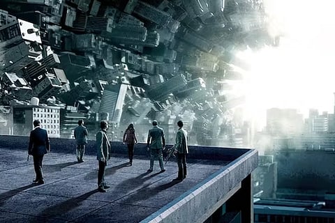 A still from Inception