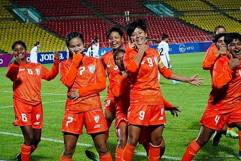 Women's Asian Cup Qualifiers India U17 team beat Kyrgyz Republic