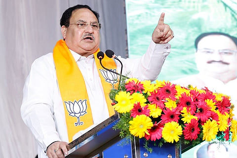JP Nadda reaches Karnataka to meet with BJP members, visit prominent maths