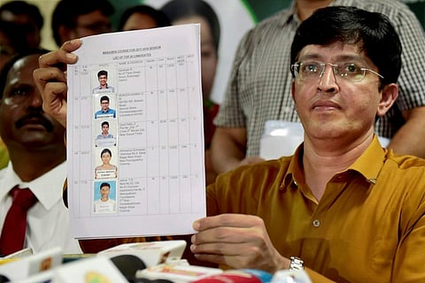 File image of J Radhakrishnan IAS presently Principal Secretary of the Revenue Administration, Disaster Management and Mitigation Department