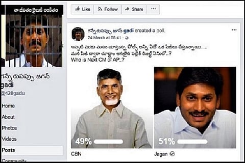 TDP FB fan page left red-faced after Jagan leads in poll on next CM