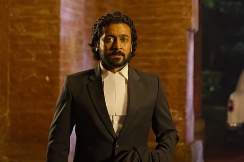 Screengrab featuring Suriya from Jai Bhim 