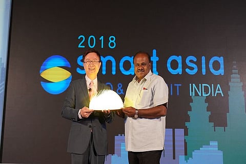 K’taka CM Kumaraswamy inaugurates second edition of smart cities summit in B’luru