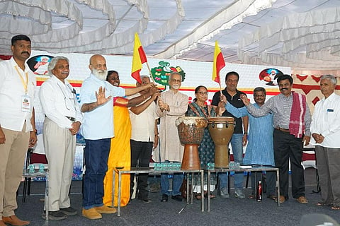 Inaugural ceremony of Jana Sahitya Sammelana