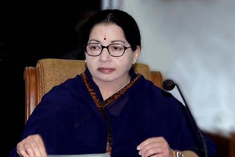 A file photo of former Tamil Nadu Chief Minister late Jayalalithaa