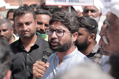 File image of Gujarat MLA Jignesh Mevani who was arrested for his tweet on PM Modi and Godse 